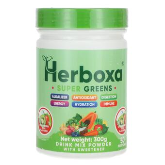 Herboxa SUPER GREENS Jahoda & kivi, 300 g