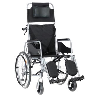 Polohovateľný invalidný vozík - VÝSTAVNÝ KUS, MIERNE ZNEČISTENÉ STÚPAČKY+OPIERKA