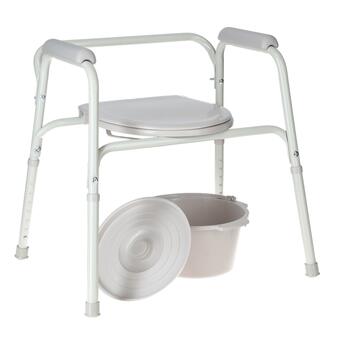 Toaletné kreslo nepojazdné UNIZDRAV - ŠKRABANCE NA KONŠTRUKCIÍ