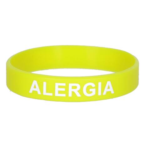 Silikónový náramok záchrany – Alergia
