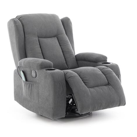 Relaxačné polohovacie kreslo, antracitová látka Relaxačné polohovacie kreslo, antracitová látka