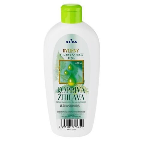 Bylinný vlasový šampón so žihľavou ALPA, 430 ml