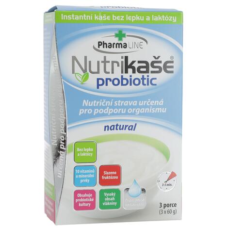 PharmaLINE Nutrikaša probiotic natural 3x 60 g