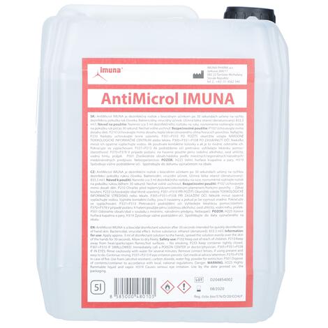 Dezinfekčný roztok AntiMicrol IMUNA, 5 l