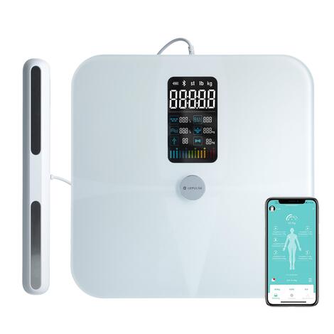 Profesionálna SMART váha s funkciou analýzy tela + mobilná aplikácia, Bluetooth a LED displej