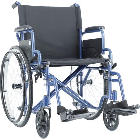 Skladací invalidný vozík Next, 50 cm - MIERNE OPOTREBOVANÉ PREDNÉ KOLESÁ + POŠKODENÝ OBAL