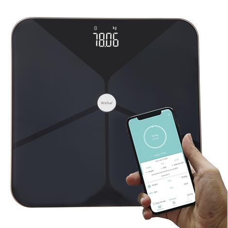 SMART váha s diagnostikou 13 telesných parametrov + Bluetooth a mobilná aplikácia - POŠKODENÝ PÔVODNÝ OBAL
