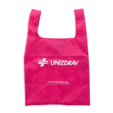 Skladacia nákupná taška UNIZDRAV, ružová Skladacia nákupná taška UNIZDRAV, ružová