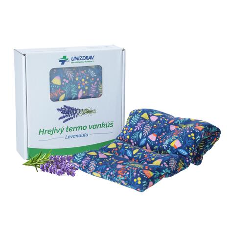 Hrejivý termo vankúš UNIZDRAV Levanduľa Modrý - POŠKODENÝ PÔVODNÝ OBAL