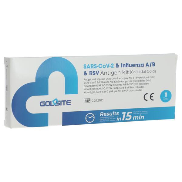 SARS-CoV-2 & influenza A/B & RSV kombinovaný rýchlotest, 1ks