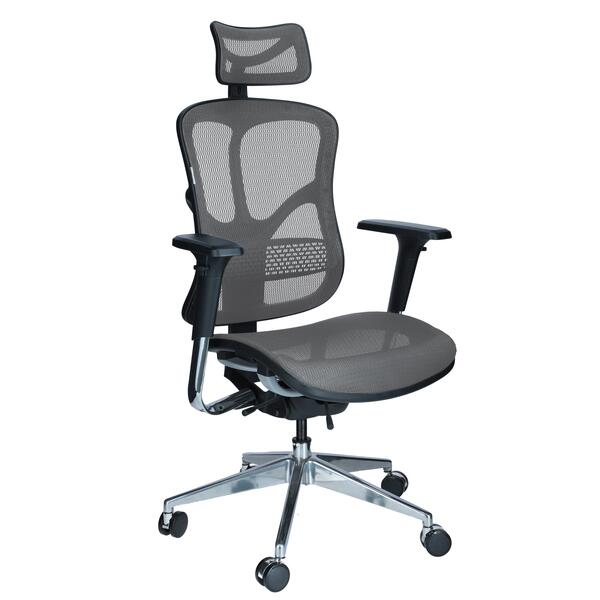 Ergonomická stolička Business, sivá