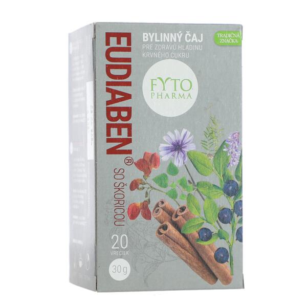 Fytopharma Eudiaben bylinný čaj so škoricou, 20x 1,5 g