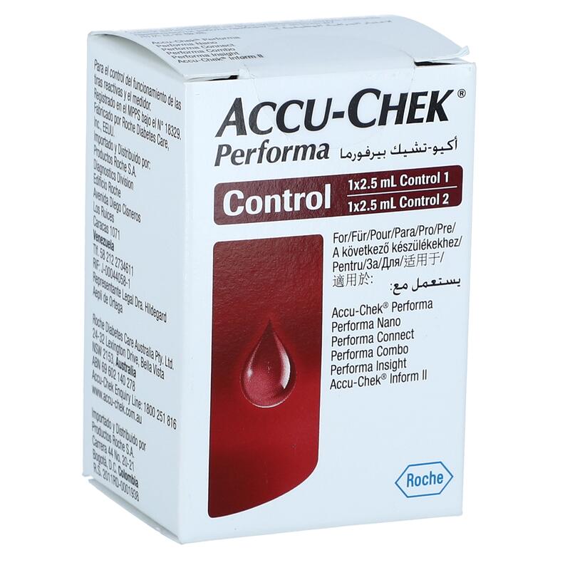 Kontrolný roztok Accu-Chek Performa Control, 2 x 2,5 ml