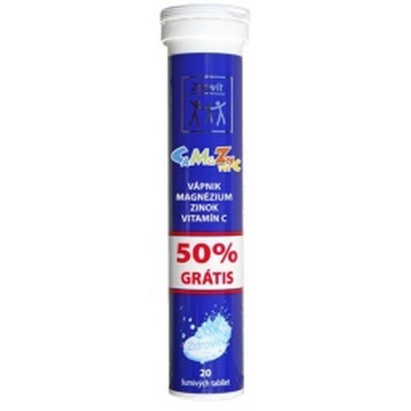 Zdrovit – vápnik, magnézium, zinok, vitamín C, 20 tabliet