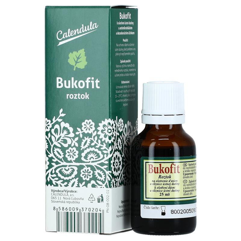 Bukofit - Roztok na ošetrenie ďasien, 25 ml