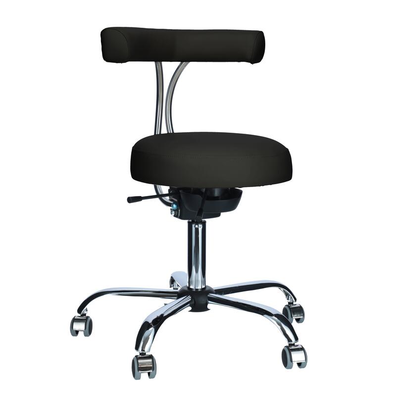 Ergonomická stolička do ambulancie, čierna