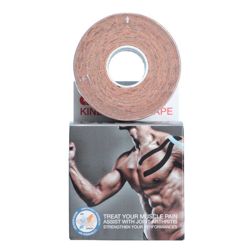 Kinezio tejp Ares 5 cm x 5 m, béžový