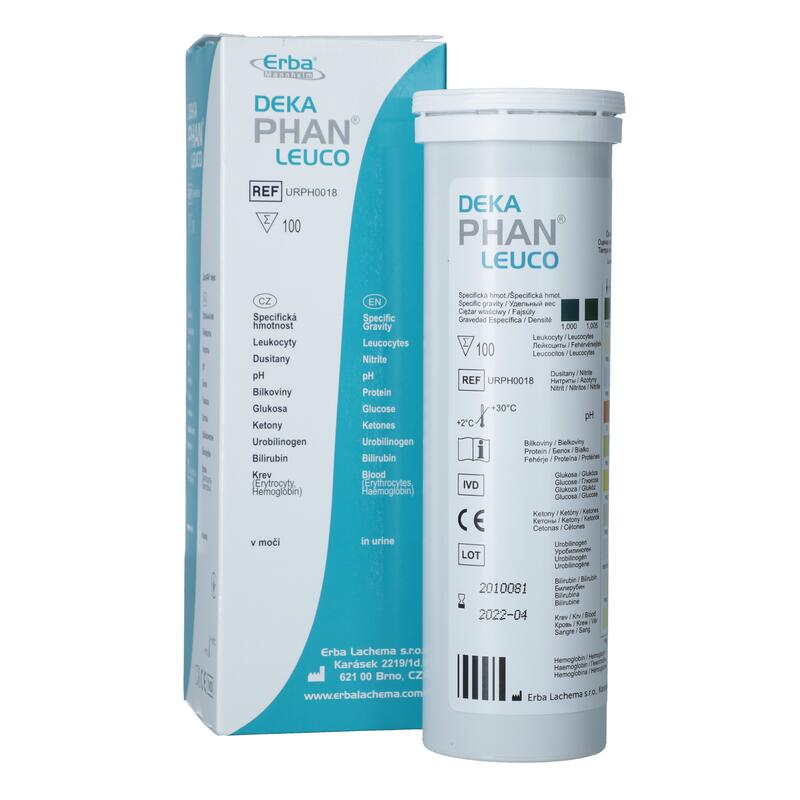DEKAPHAN  testovacie prúžky na moč, 50 prúžkov