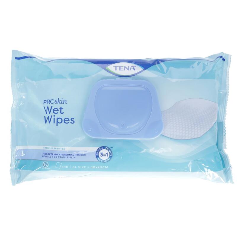 Vlhčené utierky TENA Wet Wipe, 48 ks