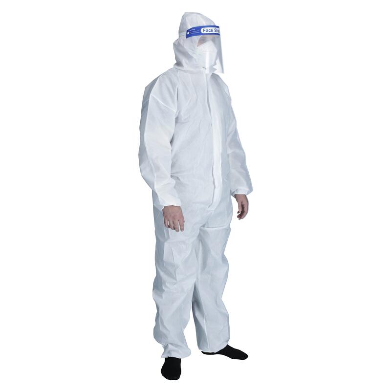 Jednorazový ochranný oblek s kapucňou