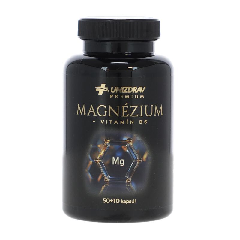 Magnézium bisglycinát + vitamín B6 UNIZDRAV, 50 + 10 kapsúl zdarma