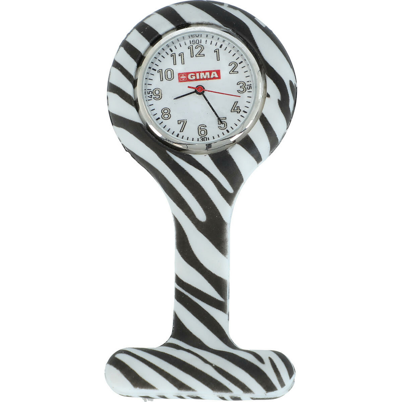 Silikónové hodinky, zebra