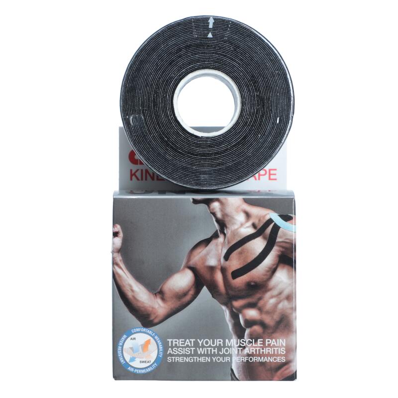 Kinezio tejp Ares 5 cm x 5 m, čierny