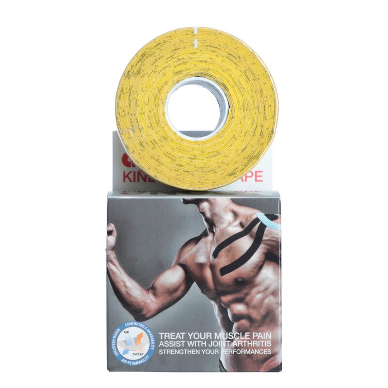 Kinezio tejp  Ares 5 cm x 5 m, žltý