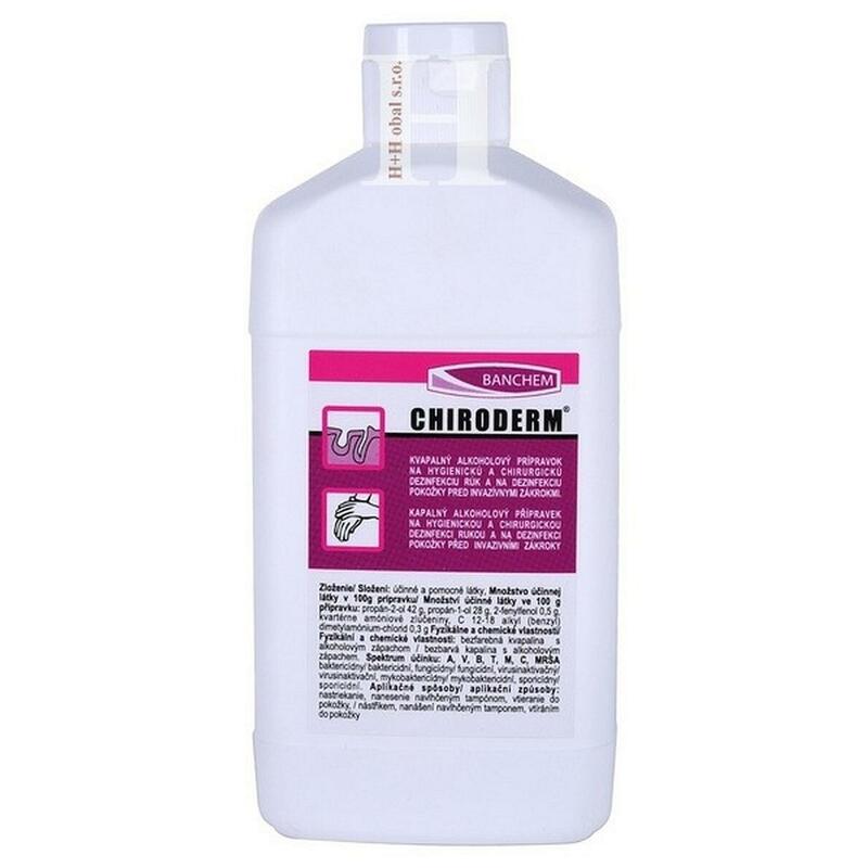 Dezinfekčný roztok Chiroderm, 500 ml