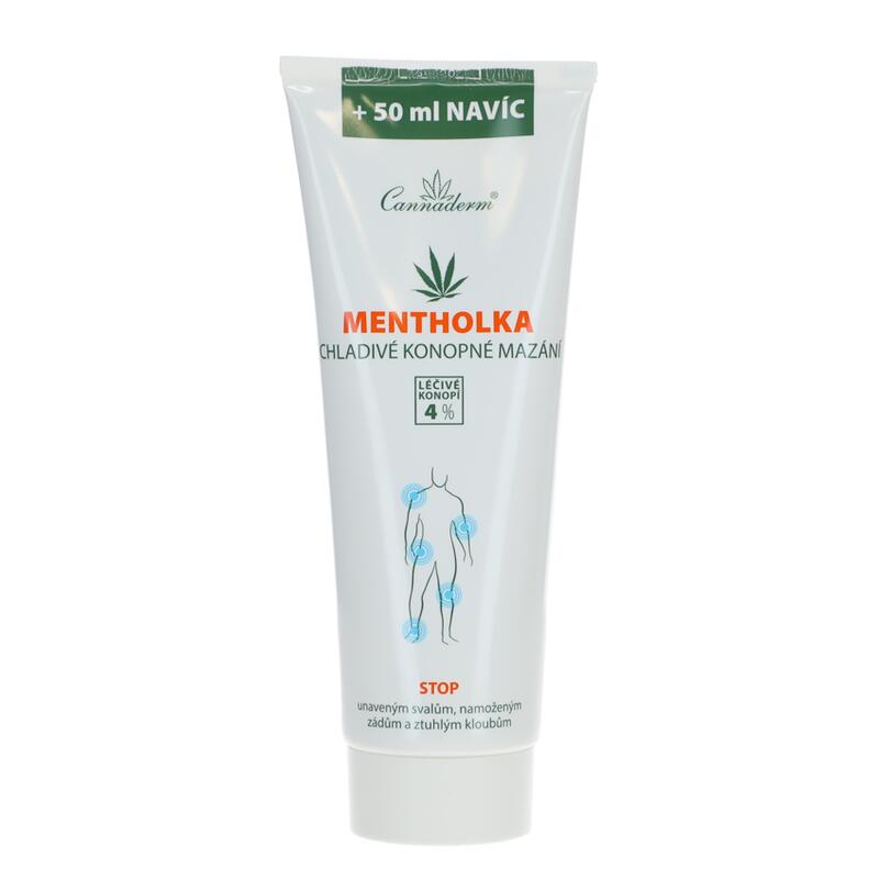 Cannaderm Mentholka chladivé konopné mazanie, 250 ml
