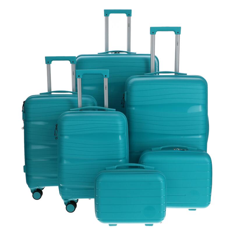 Cestovný kufor, tyrkysový
