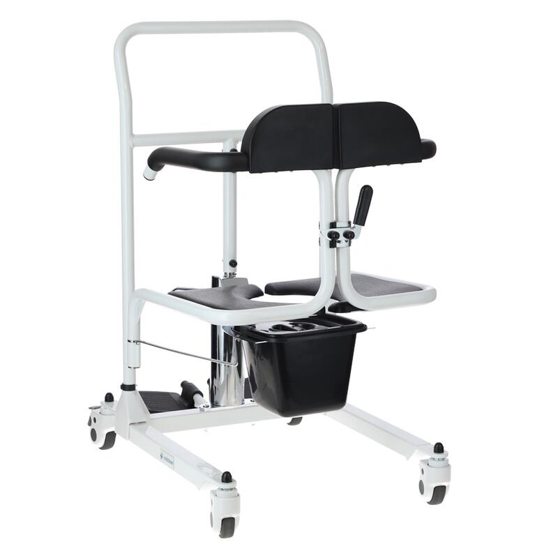 Hydraulická stolička na presun s toaletným vedrom UNIZDRAV