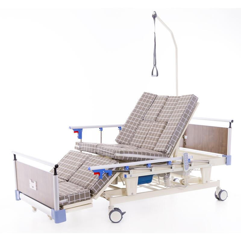 Elektrická polohovacia posteľ s matracom Home - V ROZLOŽENOM STAVE, POŠKODENÝ PRÍDAVNÝ STOLÍK