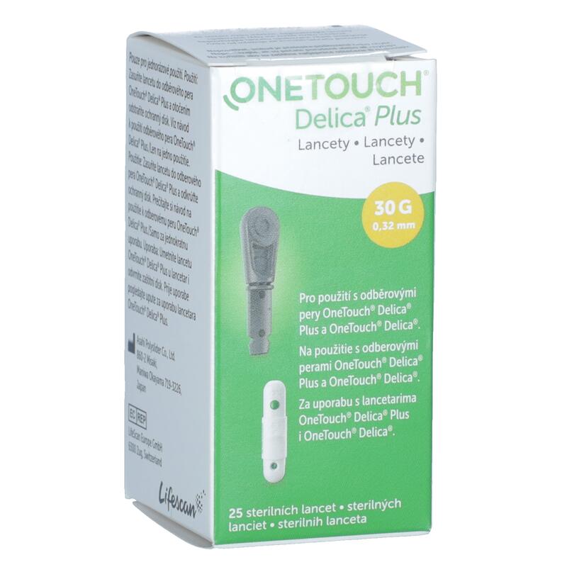 Lancety OneTouch Delica Plus, 25 ks