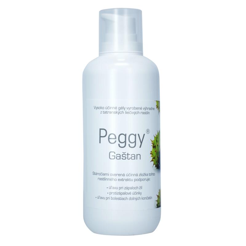 Masážny gél PEGGY Gaštan s dávkovačom, 500 g