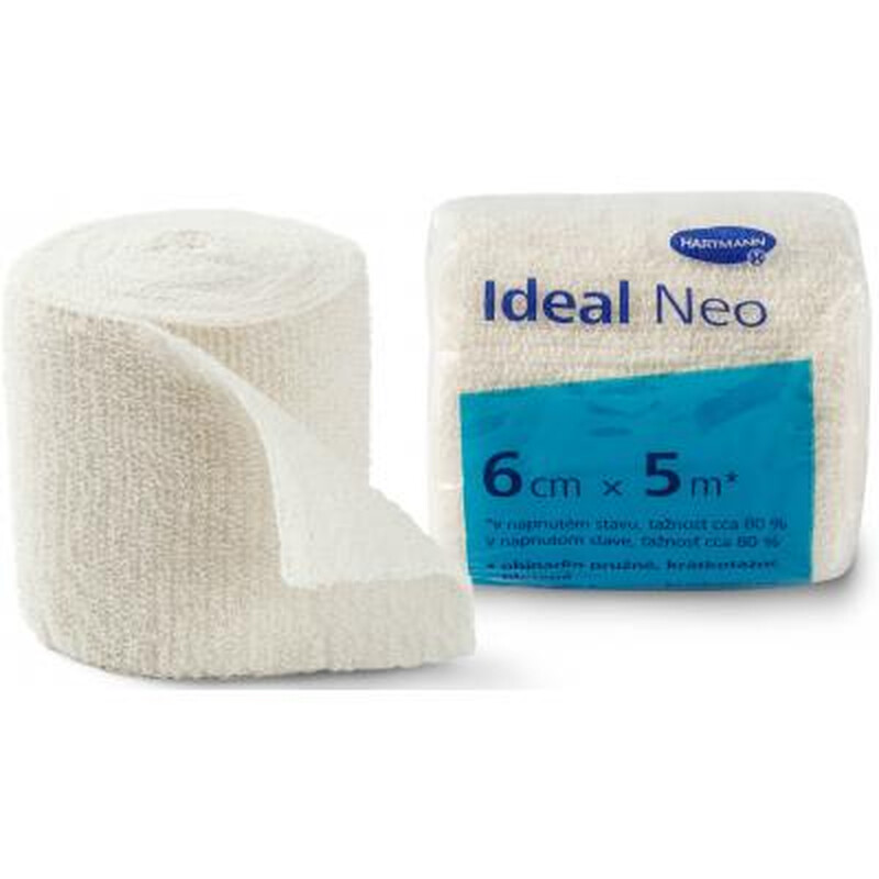 Obväz elastický krátkoťažný - IDEAL NEO 6cm x 5m