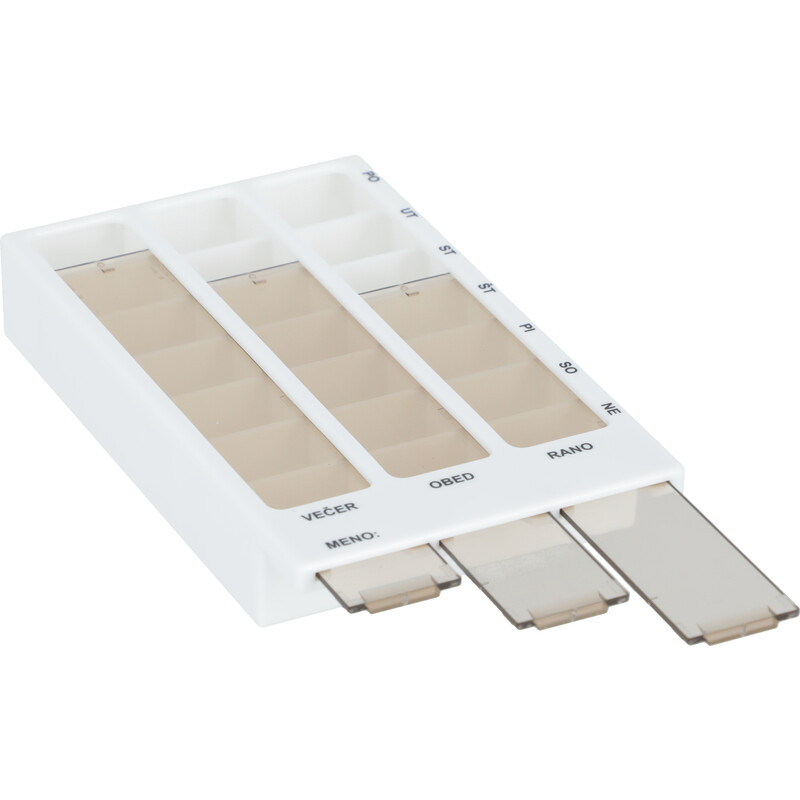 Dávkovač liekov – týždenný, T02