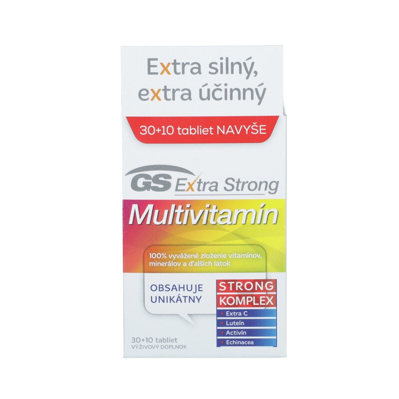 GS Extra Strong Multivitamín, 40 tabliet