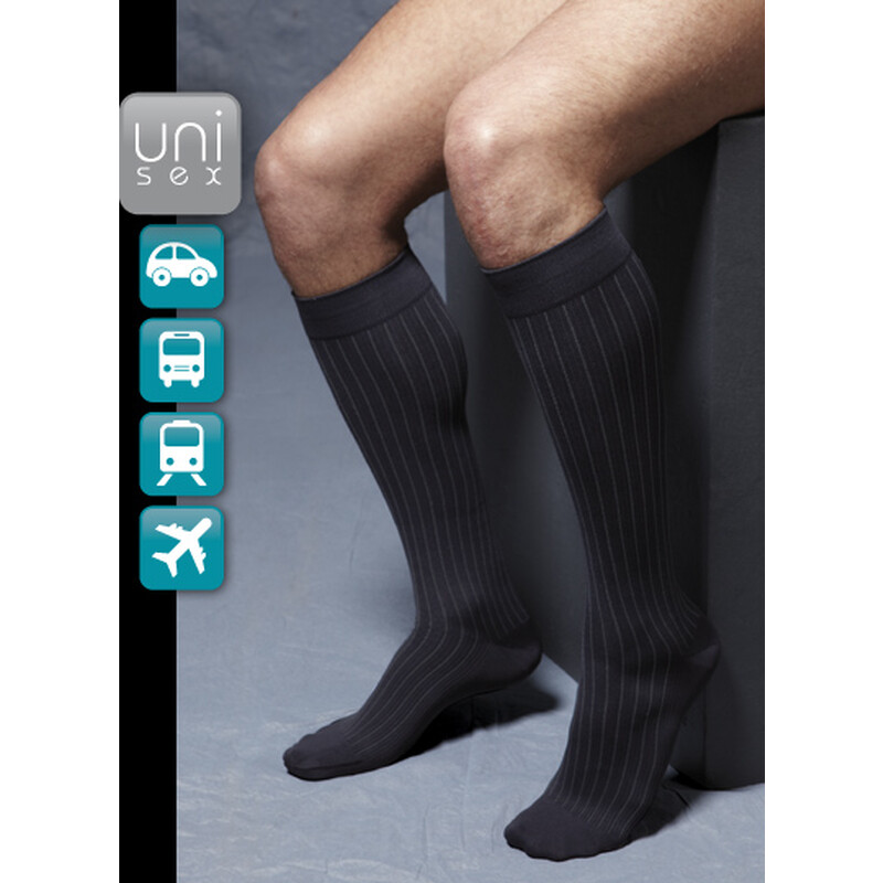 Cestovné lýtkové pančuchy - šedé - RELAX Travel