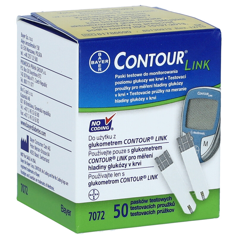 Testovacie prúžky - Contour Link (50 ks)