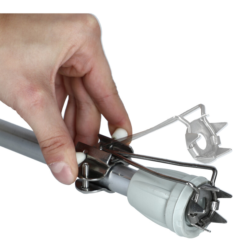 Protišmykový nadstavec na barly s kovovou sklapkou