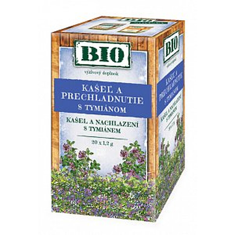 HERBEX BIO Kašeľ a prechladnutie s tymiánom 20 x 1,2g