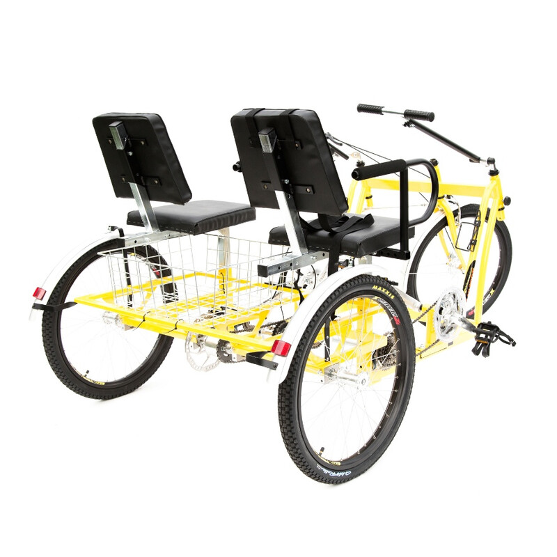 Špeciálny rehabilitačný bicykel pre dvoch