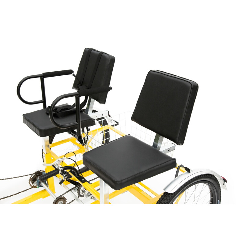 Špeciálny rehabilitačný bicykel pre dvoch