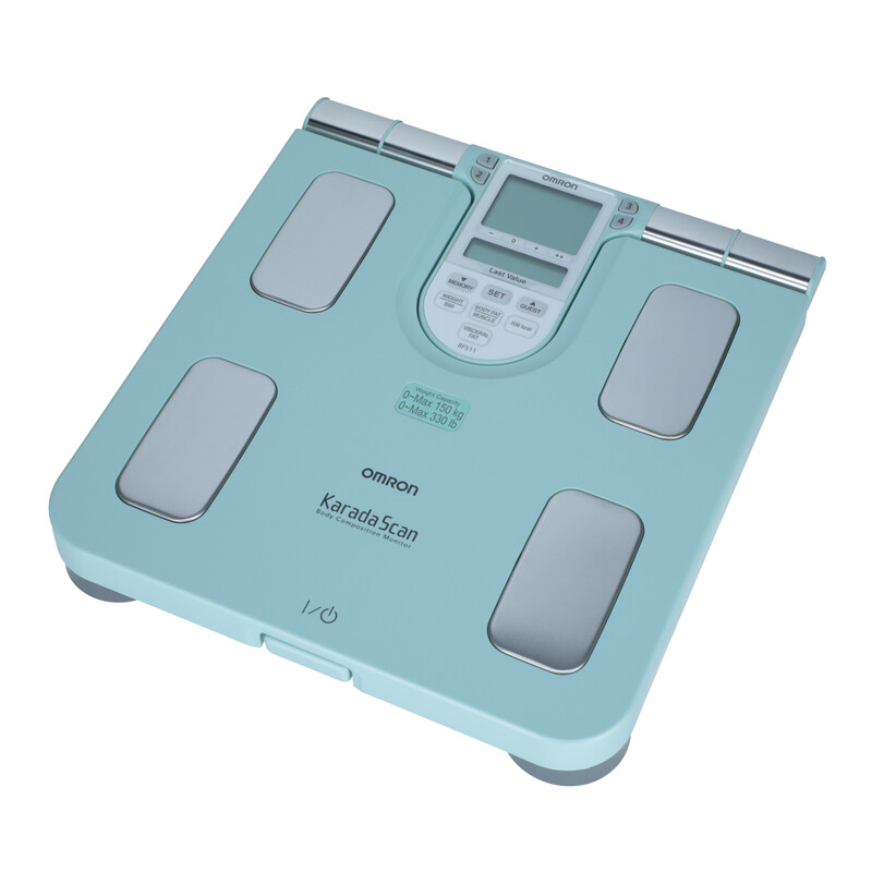 Analyzátor stavby ľudského tela OMRON BF 511, tyrkysová