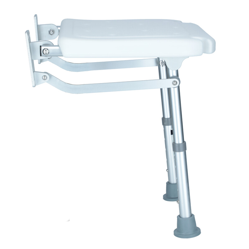 Nástenná sklopná sedačka s nožkami