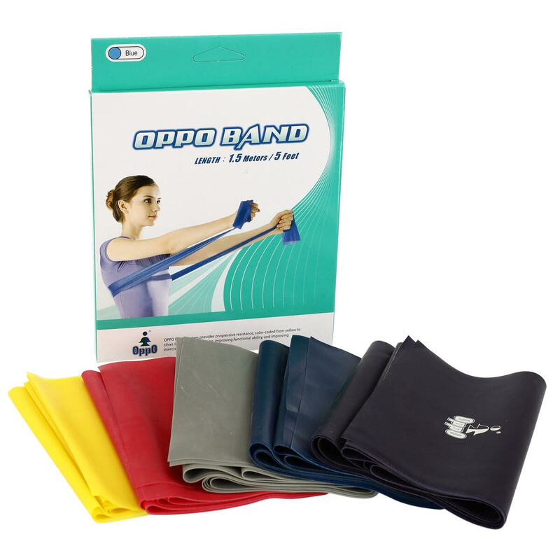 Posilňovacia guma OPPO BAND žltá s veľmi nízkym odporom, 1,5 m