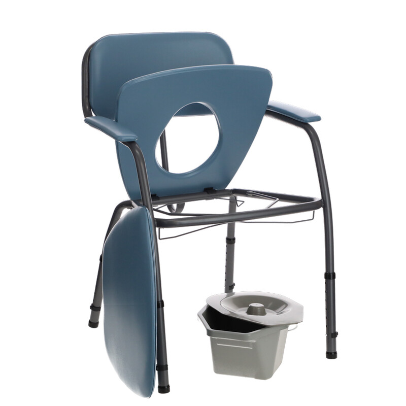 Toaletná stolička so širším sedom
