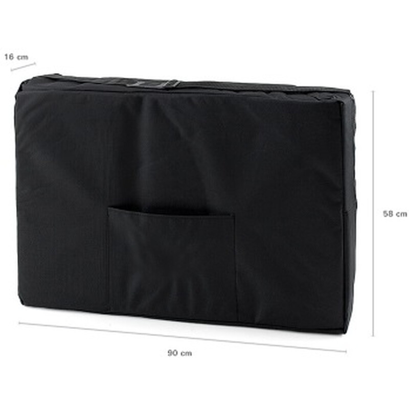 Drevené masážne lehátko, modré