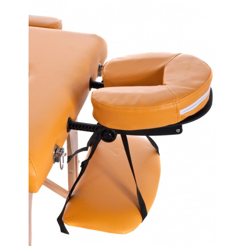 Drevené masážne lehátko - polohovacie, modré